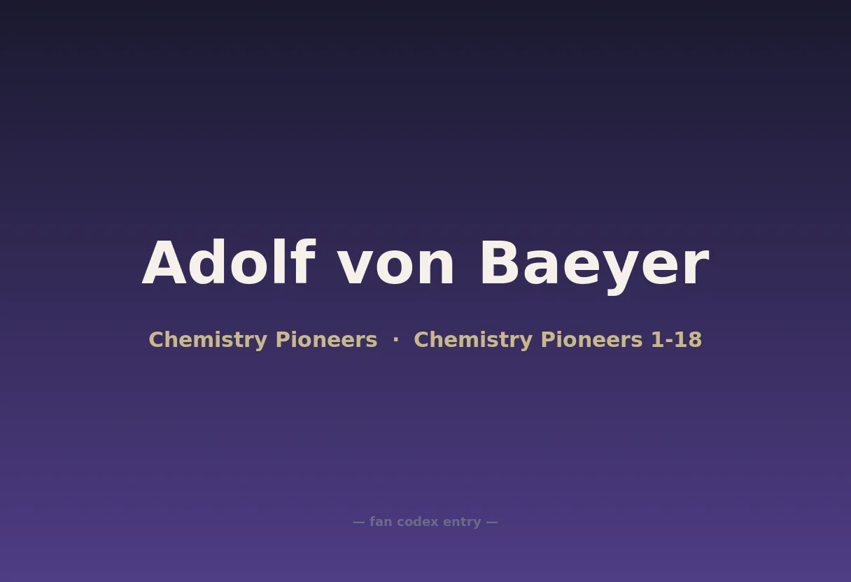 Adolf von Baeyer