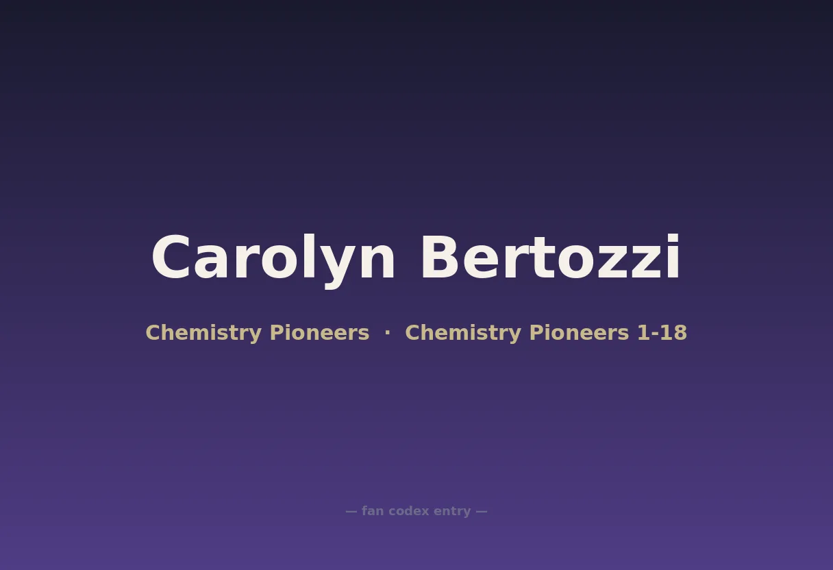 Carolyn Bertozzi